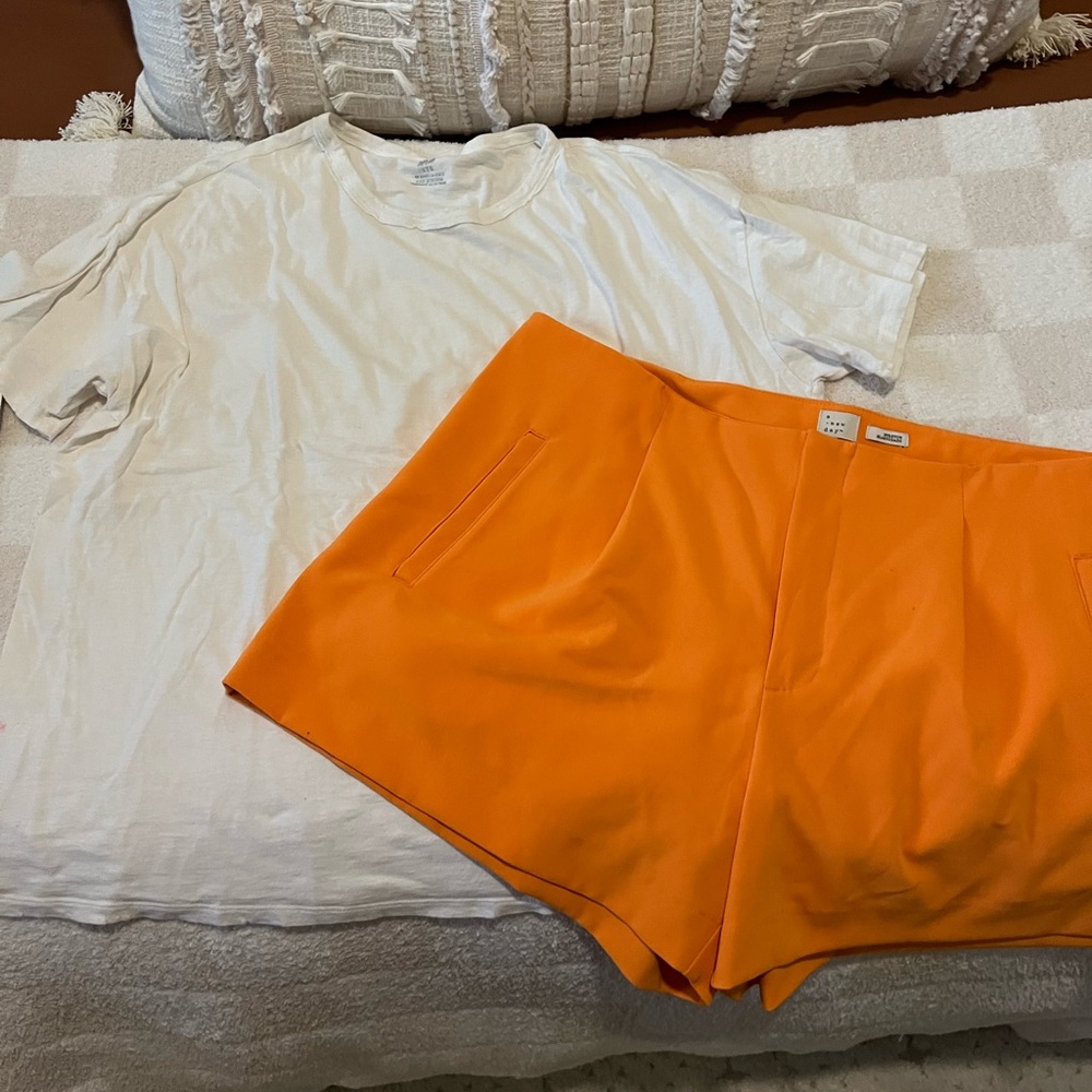 Vibrant Orange Short Set